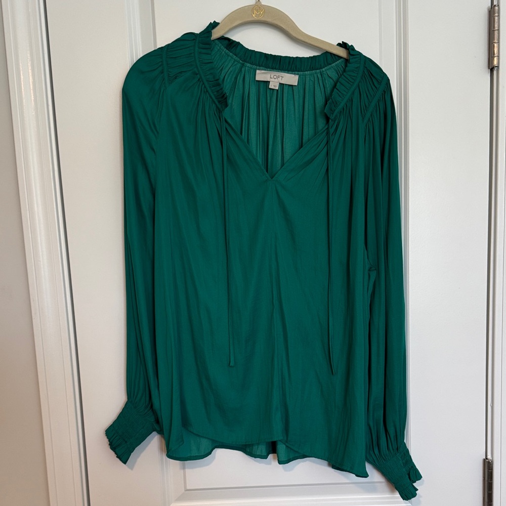 LOFT Teal Blouse for Women